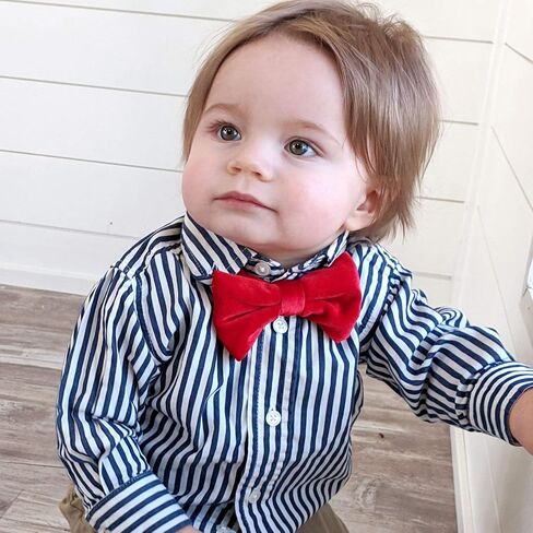 My Lello Velvet Pre- Tied Adjustable Bow Tie Solid Formal Tuxedo Style in Saudi Arabia
