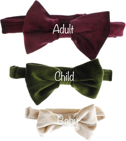 My Lello Velvet Pre- Tied Adjustable Bow Tie Solid Formal Tuxedo Style in Saudi Arabia