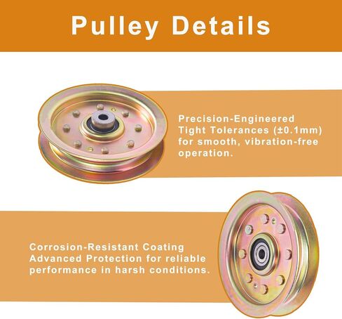 753-08171 Idler Pulley 756-04129B Mower Deck Pulley Replaces for Cub Cadet 756-04129 956-04129 956-04129C 756-04129C, 2 Pack in Saudi Arabia