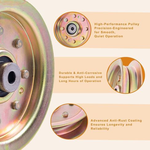 753-08171 Idler Pulley 756-04129B Mower Deck Pulley Replaces for Cub Cadet 756-04129 956-04129 956-04129C 756-04129C, 2 Pack in Saudi Arabia