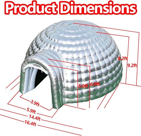 خيمة SAYOK القابلة للنفخ على شكل قبة القباني مع منفاخ ووحدة تحكم عن بعد لحفلات الزفاف والحفلات والمناسبات in Kuwait