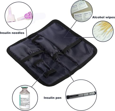 apollo walker Insulin Cooler Travel Case Diabetic Medication Cooler with Ice Packs and Insulation Liner in Saudi Arabia