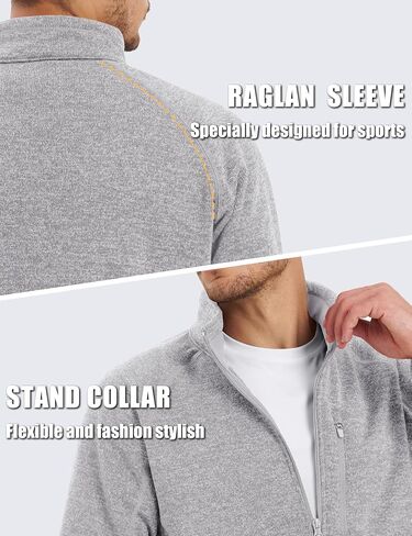 TACVASEN Men's Fleece Jackets Coats Lightweight Hiking Sweatshirts Full Zip Up Warm for Winter and Fall in Saudi Arabia