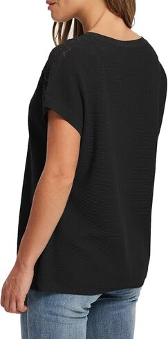 WIHOLL Short Sleeve Sweater for Women Crew Neck Spring Summer Tops 2025 Pointelle Knit Work Blouses Business Casual Outfits in Saudi Arabia