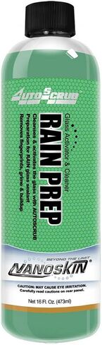 Nanoskin RAIN PREP Glass Cleaner 16 Oz. – The Surface Preparation for Glass Sealant | Emits Negative Charge on Glass to Interact with RAIN Glass Sealant for Reactive Bonding | Concentrated Formula in Saudi Arabia