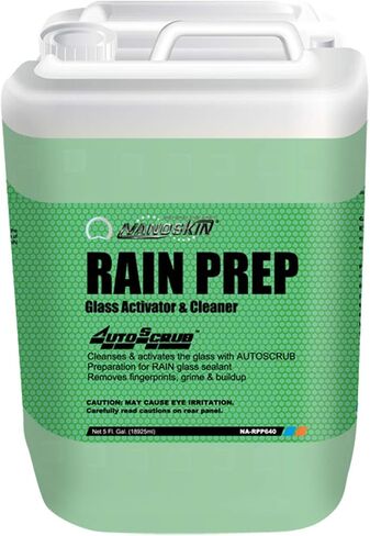 Nanoskin RAIN PREP Glass Cleaner 16 Oz. – The Surface Preparation for Glass Sealant | Emits Negative Charge on Glass to Interact with RAIN Glass Sealant for Reactive Bonding | Concentrated Formula in Saudi Arabia