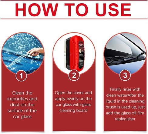 Jetdryshop Glass Cleaner, Glass Cleaner Board, 120 ML Glass Cleaning Board for Windshield, Windshield Cleaner, Glass Cleaning Board, Car Scratch Remover (2pcs) in Saudi Arabia