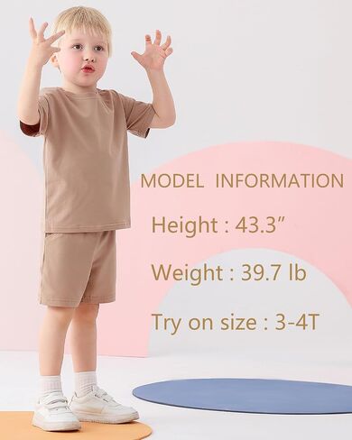 Toddler Boy Summer Outfits 3T 4T 5T Boys Clothes Kids Solid Shorts Set Cotton 2 Piece Clothing Sets in Kuwait