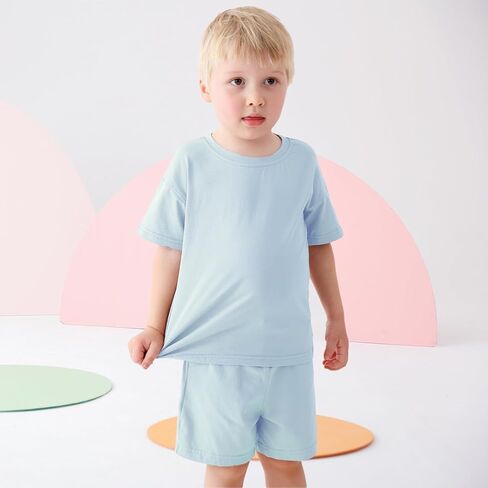 Toddler Boy Summer Outfits 3T 4T 5T Boys Clothes Kids Solid Shorts Set Cotton 2 Piece Clothing Sets in Kuwait