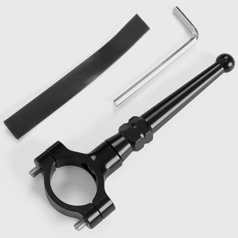 WOOGA Motorcycle Stand Kickstand Extension Kit Foot Pedal Side Support universual for HO&N&DA for Ka&wa&sa&ki for Su&zu&ki most motorcyle foot support rod diameter 19mm-23mm (Black) in Kuwait