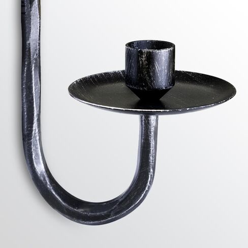 Wall Candle Sconces Set of 2 Metal Wall Candle Holders Hand-Forged Vintage Gold Solid Steel, Rustic Home Decor for Living Room, Bedroom, Dining Room, Candle Accent in Kuwait