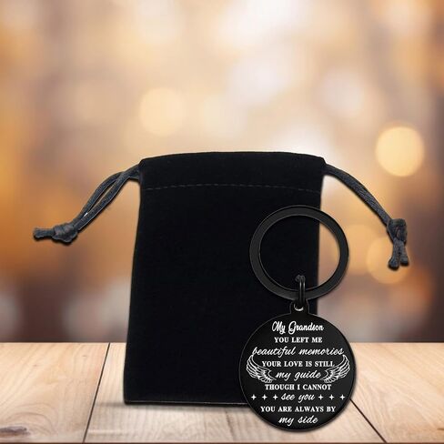 هدايا CPLJW التذكارية لفقدان حفيدة حفيدة ، سلسلة Memorial Keychain لفقدان فتاة من جد الجد in Kuwait