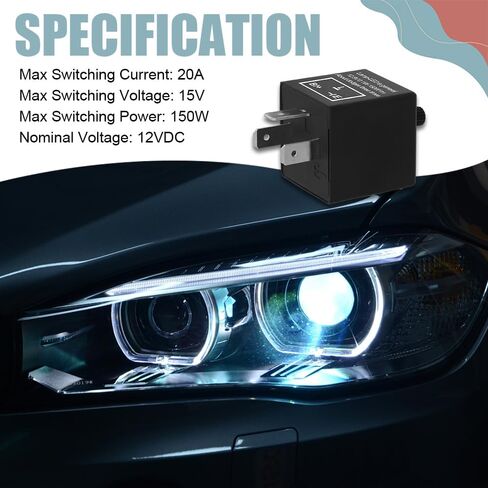 CF-13 LED Flasher Relay ، ترحيل Flasher LED 3 أسنان ، ترحيل إشارة الدوران القابل للتعديل ، وملحقات السيارات العالمية لمشرات إلكترونية للسيارات للسيارات التي تعمل على تحديد الإشارة. in Kuwait