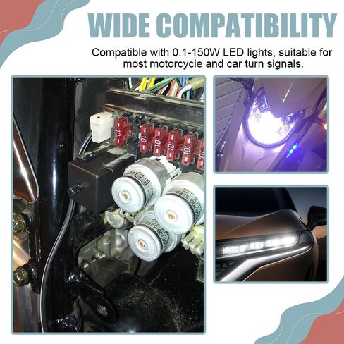 CF-13 LED Flasher Relay ، ترحيل Flasher LED 3 أسنان ، ترحيل إشارة الدوران القابل للتعديل ، وملحقات السيارات العالمية لمشرات إلكترونية للسيارات للسيارات التي تعمل على تحديد الإشارة. in Kuwait