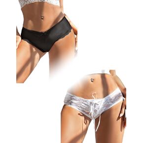 OhmyDear Womens Lace Boyshorts سراويل داخلية مثيرة
