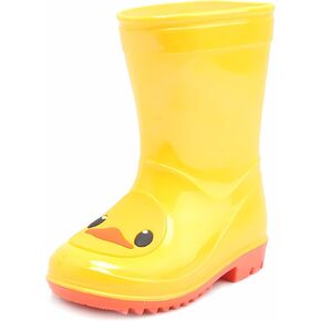 Cute Duck Rain Boots for Kids - Yellow Animal Design Waterproof Rubber Boots for Boys & Girls - Lightweight Comfortable Garden, Puddle & Outdoor Play Shoes