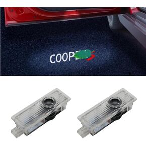2PCS Door Lights Logo Projector Compatible with One Countryman Clubman R55 R56 R60 F55 F56 Cooper car door lights