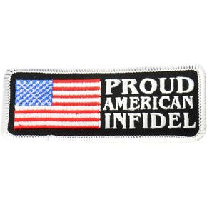 Hot Leathers American Infidel Patch (4" Width x 2" Height)