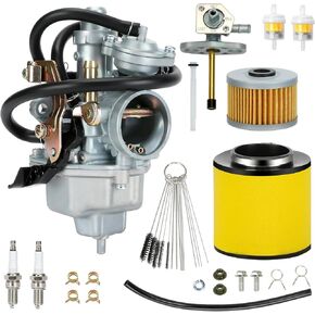 Recon 250 Carburetor Carb Kit Compatible with Recon TRX 250 TRX250 Fourtrax TRX250EX TRX250TM TRX250TE TRX250ES TRX250ER 1997-2001 2002-2007 ATV Quad 4 Wheeler Parts with Oil Air Filter