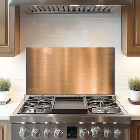 DAIFURONGE Tempered Glass Backsplash For Kitchen Behind Stove,Stove Backsplash Top Cover,Easy to Clean Glass Splashback, Sink Cover Splash Guard, Kitchen Wall Decor (30"x16"(76.2x40.64cm))
