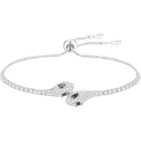 Snake Bracelet for Women Snake Jewelry Rhinestones Hand Chain Bracelets for Women Adjustable Charm Bracelet Trendy Jewelry Accessories Gift