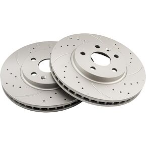 KAC - دوارات فرامل القرص | مجموعة Brake Kit for Cadillac 2008 2010-2013 CTS ، Cadillac 2009 2014 CTS 3.6L ، Cadillac 2014 CTS 3.0L Automotive Brake Brake Rotors ، 55157