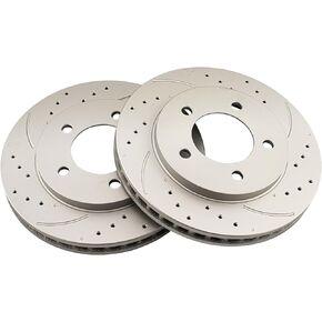 KAC - دوارات فرامل القرص | مجموعة Brake For Ford 2000-2002 Expedition ، Lincoln 2000-2002 Navigator Automotive Brake Brake Rotors ، 54080