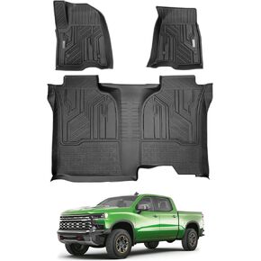 Truck Bed Mat for 2019-2024 Chevrolet Silverado/GMC Sierra 1500 5.8 Ft Bed Liner Floor Liner - Silverado & Sierra Accessories