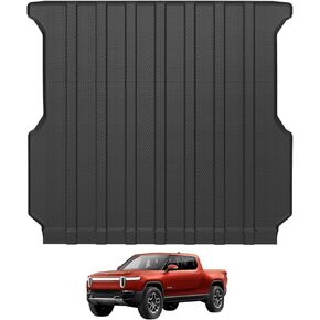Ecarzo 2025 Upgraded Bed Mat Compatible with 2025-2019 Chevrolet Silverado/GMC Sierra 2500 3500 HD Accessories 6.8FT Bed Liner Pick Up Cargo Mat, All Weather Protection TPE Heavy Duty Trunk Bed Mat
