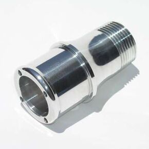 Meziere WP1150U Polished 1.50" Hose Water Pump Fitting
