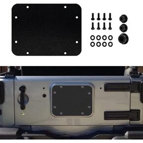 مجموعة غطاء لوحة حشو الإطارات الإطارات الخلفية تتوافق مع 2007-2018 Jeep Wrangler JK & JKU ، Black
