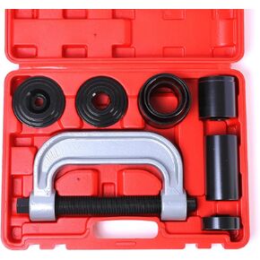 Ball Joint Removal Tool Kit,10PC Ball Joint Press Kit for Most 2WD 4WD Cars and Light Trucks(Red)