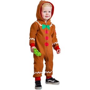 Tipsy Elves Baby/Toddler Gingerbread Brown Bemsuit Romper Size 2T