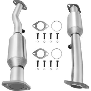 [أمامي يسار] محول مشعب العادم الحفاز FortunaFlow متوافق مع Nissan Titan 2004-2015 5.6L، المرجع 16478 (محول حفاز عالي التدفق متوافق مع وكالة حماية البيئة + درع الحرارة + بنك 1) in Kuwait