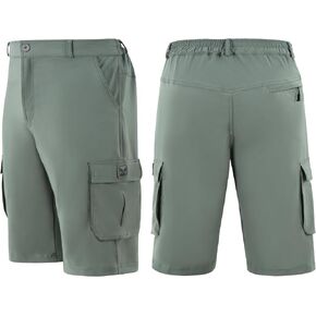 Mens Cargo Shorts, Lightweight Outdoor Work Shorts for Men Travel Golf Camping Casual Hiking Trunks with Pockets