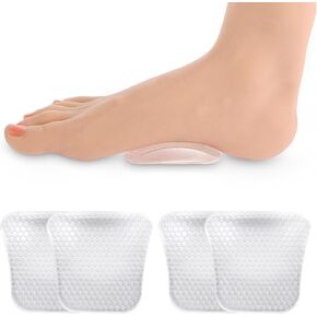 2Pairs Arch Support Inserts Women for Flat Feet Gel Arch Inserts Reusable Non-Slip Arch Support Shoe Filler Relieve Foot Pain
