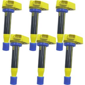 IGNITION COIL SET OF 6 UF242 30520-P8E-A01 30520P8EA01 30520-RCA-A01 30520RCAA01 30520-P8E-S01 COMPATIBLE WITH HONDA Odyssey Accord Acura CL TL RL 3.0 3.2 3.5 V6 J30A4 J35A5