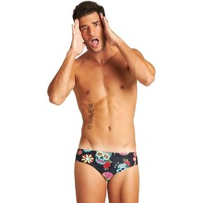 ARENA Men's Crazy Skulls Carnival Brief Athletic Training Swimsuit
