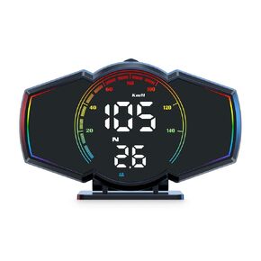 GPS Speedometer, Smart Inclinometer,Speedometer for Cars with Speed, Speeding Alarm, Fatigue Driving Reminder, Head Up Display for Cars Kilometer Mile Speed Unit Switching, Plug and Play