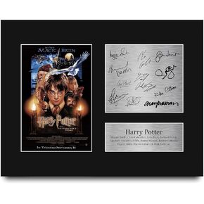 HWC Trading Harry Potter Cast Daniel Radcliffe, Emma Watson Gifts Printed Signed Autograph Picture for Movie Memorabilia Fans - US Letter Size