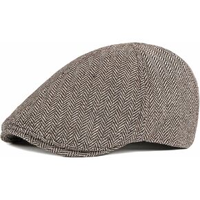 BQCWOCF Fashion Flat Lvy Newsboy Cap for Men Classic Herringbone Hat Trucker Irish News Gatsby Golf Hat Gray in Saudi Arabia