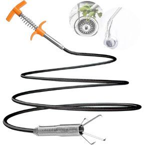 plumbing snake Hair Drain Clog Remover Tool, Sink Drain Cleaner for Sewer Kitchen Bathroom Shower Tub Toilet Clogged Drains Opener Cleaning Tool,plumbing snake