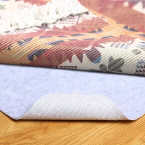 Non Slip Rug Pad, Natural Rubber Backing Rug Pads 1/4" Thick, Felt Rug Gripper Pad, Non Slip Under Carpet Mat, Under Rug Cushion for Hardwood Floors, Carpet Runners (2x8FT)