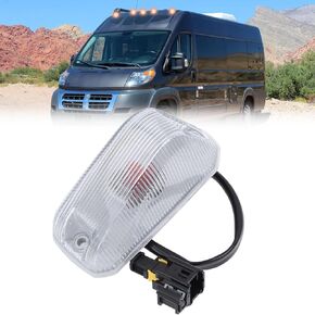 5pcs cab marker lights lights top srow srow lights متوافقة مع 2014-2023 دودج رام بروستر 1500 2500 3500 استبدال# 926-109 68232473AA/AC/AC/AD (مصباح هالوجين العدسة الصافية)