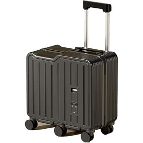 20" Ride-On Suitcase for Kids, Kids Luggage Carry On Luggage with Spinner Wheels for Boys Girls Carry on Toddler Luggage Travel Rolling Carry on Suitcase Airline Approved(Black)