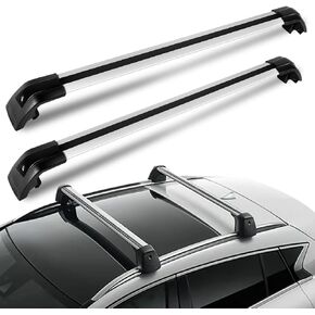 ECCPP Roof Rack Cross Bars Compatible with 2011-2017 for Porsche for Cayenne,2013-2018 for Volvo XC60 Silver Rooftop Cargobar Carrier,Max Load 165LBS