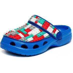 HLMBB Kids Boys Girls Slides Sandals Big Kid 1 Nonlip Novelty Clogs Boys Girls Garden Garden Shipper for Beach Pool Dower Indoor Outdoor Sandals Red Green White