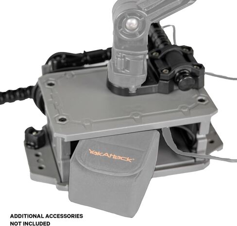 YakAttack CellBlok Battery Box and SwitchBlade Transducer Arm Combo for Kayak Fish Finder Setups, Black/YakAttack Orange (CLB-1003-OG) | Kayak Fishing Accessories in Kuwait