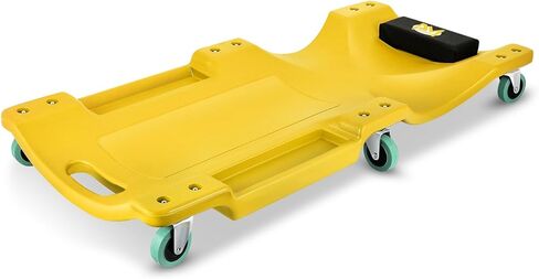 PM PERFORMOTOR Inches Heavy-Duty Low-Profile Roller Automotive Creeper with Padded Headrest, Orange,PM-TOL-CPC48-OG in Saudi Arabia