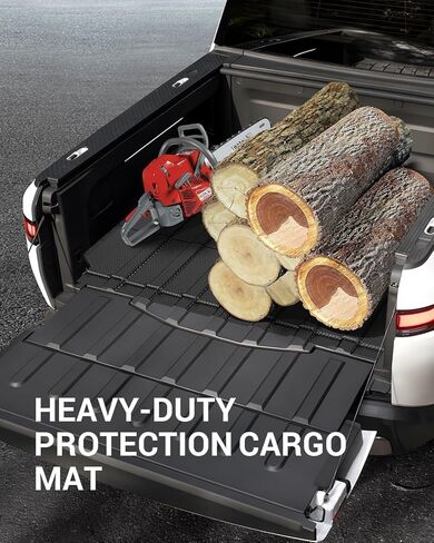 Ecarzo 2025 حصيرة سرير مطورة متوافقة مع 2025-2019 شيفروليه سيلفرادو/GMC Sierra 2500 3500 HD الملحقات 6.8 قدم بطانة السرير التقاط حصيرة شحن ، حماية الطقس TPE ثقيلة السرير الجذع in Kuwait